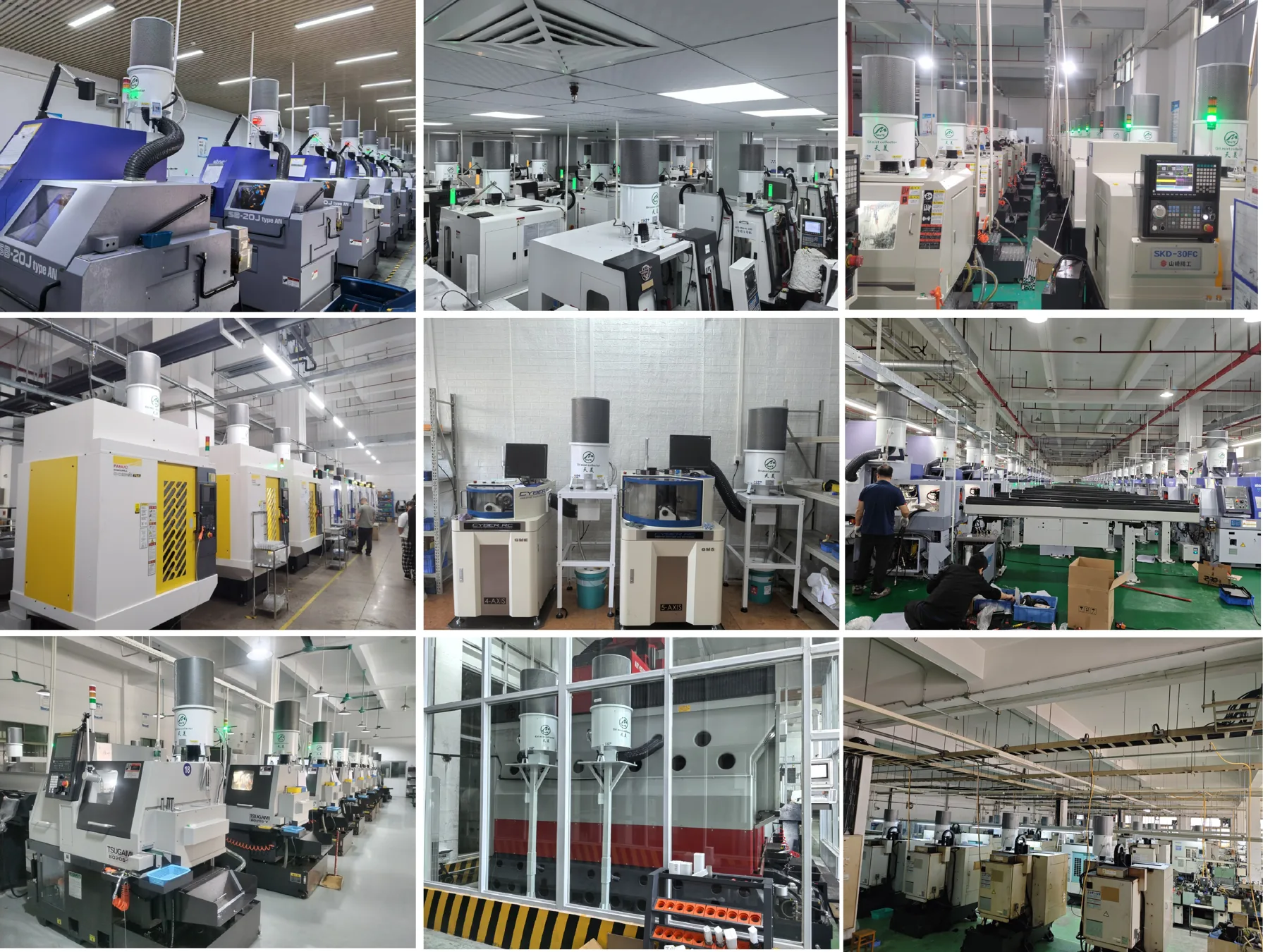 TINME oil mist collector installations in metalworking workshops